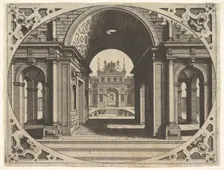 Plate from "Varie Architecture", ca. 1560. Creator: Johannes van Doetecum I