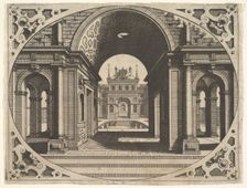 Plate from "Varie Architecture", ca. 1560. Creator: Johannes van Doetecum I