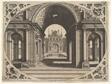 Plate from "Varie Architecture", ca. 1560. Creator: Johannes van Doetecum I