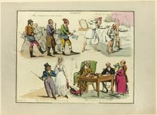 Plate from Illustrations to Popular Songs, 1822. Creator: Henry Thomas Alken