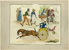 Plate from Illustrations to Popular Songs, 1822. Creator: Henry Thomas Alken
