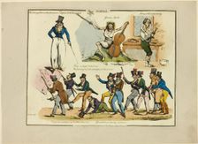 Plate from Illustrations to Popular Songs, 1822. Creator: Henry Thomas Alken