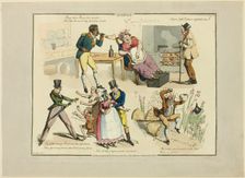 Plate from Illustrations to Popular Songs, 1822. Creator: Henry Thomas Alken
