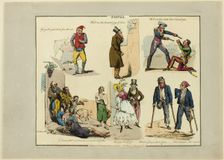 Plate from Illustrations to Popular Songs, 1822. Creator: Henry Thomas Alken