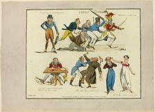 Plate from Illustrations to Popular Songs, 1822. Creator: Henry Thomas Alken