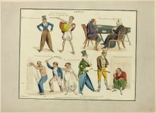 Plate from Illustrations to Popular Songs, 1822. Creator: Henry Thomas Alken
