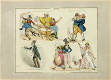Plate from Illustrations to Popular Songs, 1822. Creator: Henry Thomas Alken