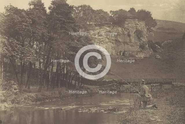 [Plate from Izaak Walton's The Compleat Angler], 1880s, printed 1888., 1880s, printed 1888. Creator: George Bankart.