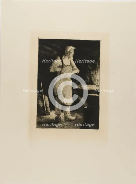 Plate from l'Assommoir (blacksmith), 1878. Creator: Gaston la Touche.