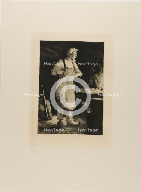 Plate from l'Assommoir (blacksmith), 1878. Creator: Gaston la Touche.