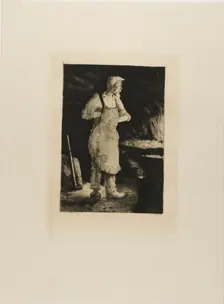 Plate from l'Assommoir (blacksmith), 1878. Creator: Gaston la Touche