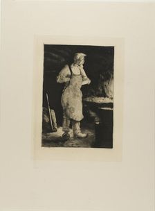 Plate from l'Assommoir (blacksmith), 1878. Creator: Gaston la Touche