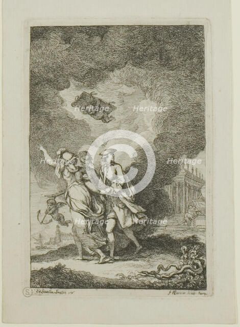 Plate from, Nella Venuta, 1764. Creator: Franz Edmund Weirotter.