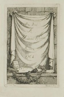 Plate from, Nella Venuta, 1764. Creator: Franz Edmund Weirotter