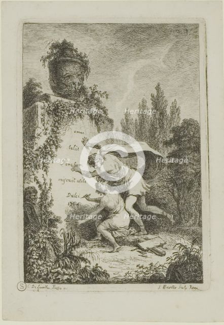 Plate from, Nella Venuta, 1764. Creator: Franz Edmund Weirotter.
