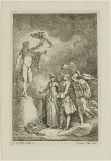 Plate from, Nella Venuta, 1764. Creator: Franz Edmund Weirotter