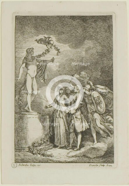 Plate from, Nella Venuta, 1764. Creator: Franz Edmund Weirotter.