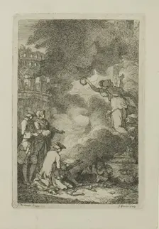 Plate from, Nella Venuta, 1764. Creator: Franz Edmund Weirotter