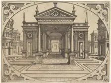 Plate from "Scenographiae...", ca. 1560. Creator: Johannes van Doetecum I