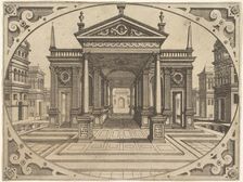 Plate from "Scenographiae...", ca. 1560. Creator: Johannes van Doetecum I