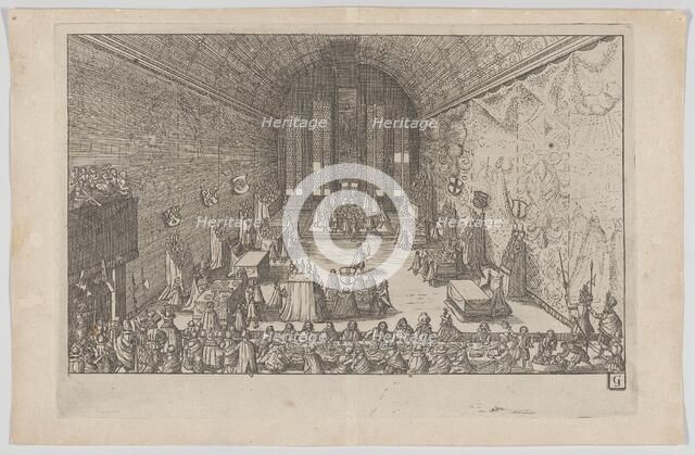 Plate G: Election and Coronation of Emperor Maximilian II, 1612., 1612. Creator: Anon.