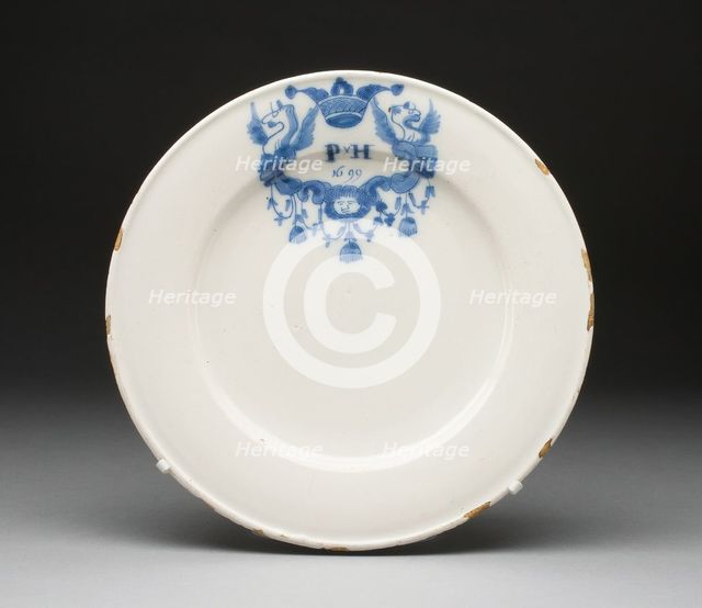 Plate, Haarlem, 1699. Creator: Unknown.