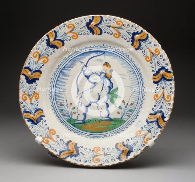 Plate, Haarlem, Mid 17th century. Creator: Unknown.
