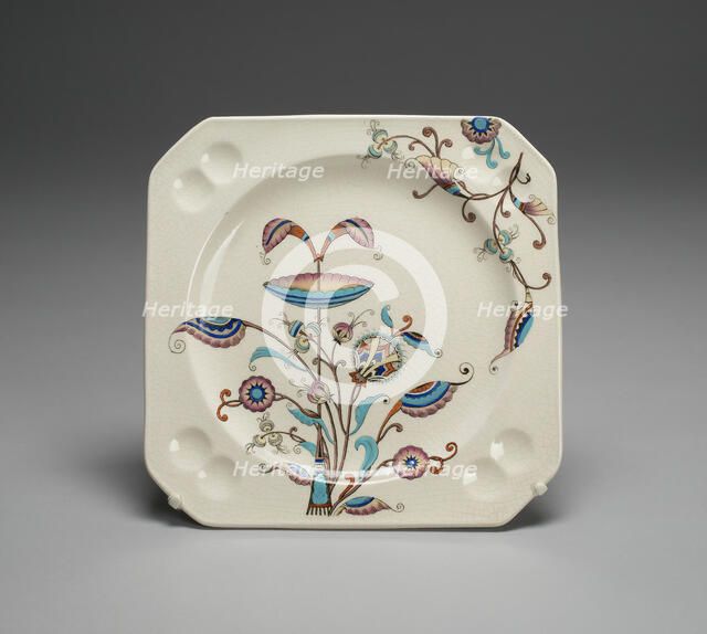 Plate, Hanley, c. 1886. Creator: Christopher Dresser.