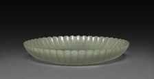Plate in the Form of a Chrysanthemum, 1700s-1800s. Creator: Unknown