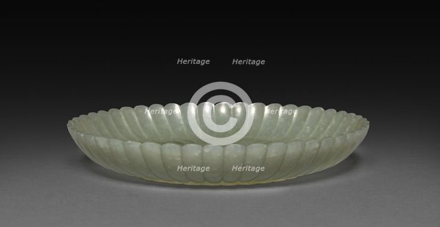 Plate in the Form of a Chrysanthemum, 1700s-1800s. Creator: Unknown.