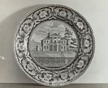 Plate - "Insane Hospital, Boston", c. 1936. Creator: Helmut Hiatt