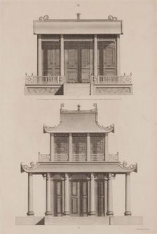 Plate III, Designs of Buildings, Furniture, Clothes, Machinery, and Implements of the Chinese, 1757. Creator: William Chambers