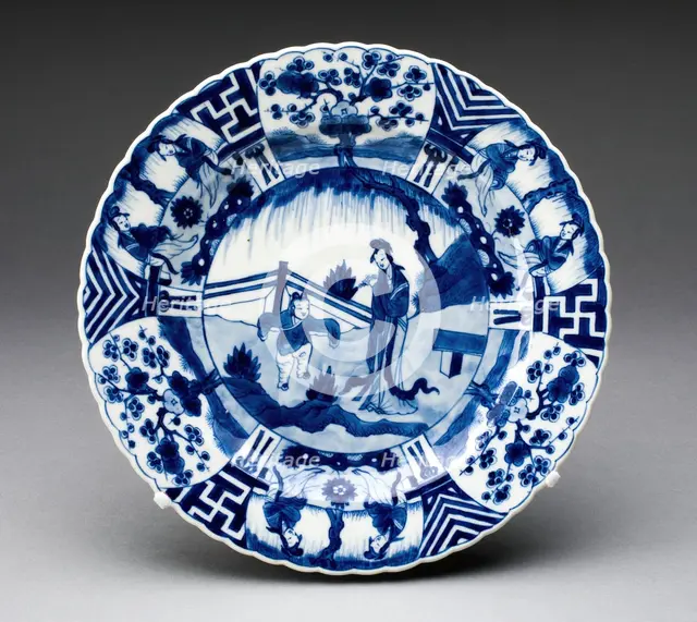 Plate, Jingdezhen, c. 1700. Creator: Jingdezhen Porcelain.