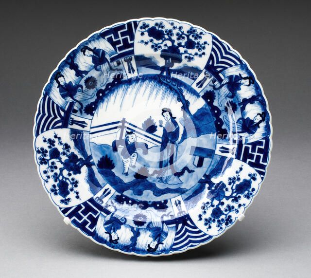 Plate, Jingdezhen, c. 1700. Creator: Jingdezhen Porcelain.