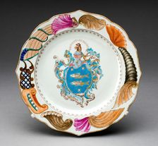 Plate, Jingdezhen, c. 1723/40. Creator: Jingdezhen Porcelain
