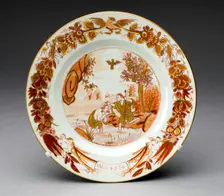 Plate, Jingdezhen, c. 1750. Creator: Jingdezhen Porcelain