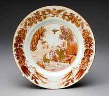 Plate, Jingdezhen, c. 1750. Creator: Jingdezhen Porcelain