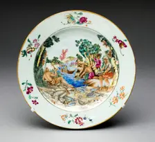 Plate, Jingdezhen, c. 1750. Creator: Jingdezhen Porcelain