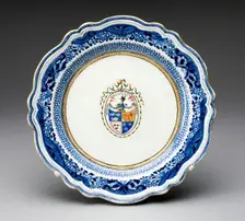 Plate, Jingdezhen, c. 1780. Creator: Jingdezhen Porcelain