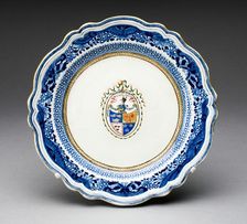 Plate, Jingdezhen, c. 1780. Creator: Jingdezhen Porcelain