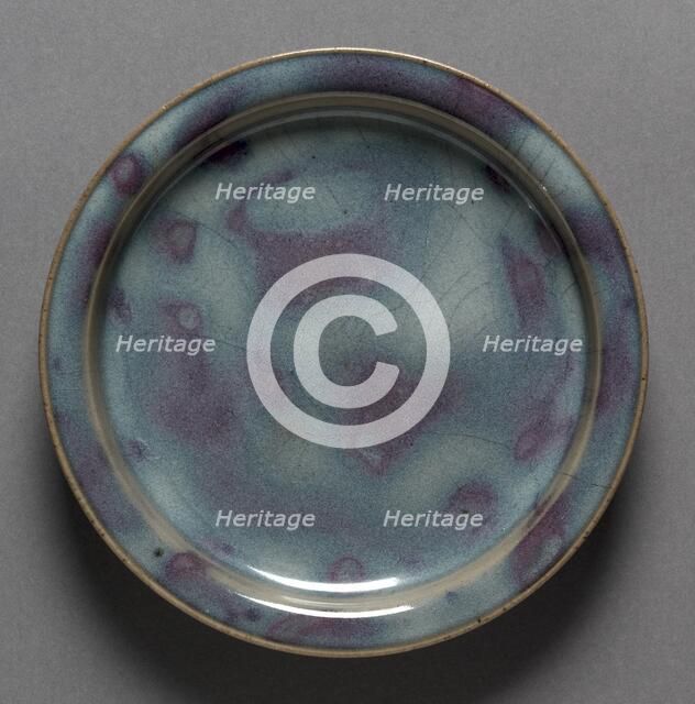 Plate: Jun Ware, 1100s-1200s. Creator: Unknown.