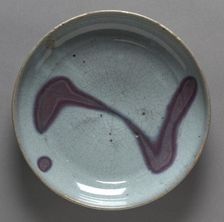 Plate: Jun Ware, 1279-1368. Creator: Unknown
