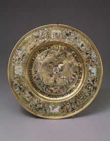 Plate of Tsar Alexei Mikhailovich, 1675. Artist: Russian master