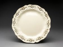 Plate, Leeds, 1780/90. Creator: Unknown