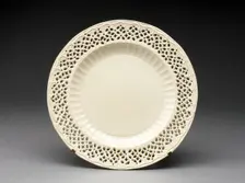 Plate, Leeds, 1780/90. Creator: Unknown