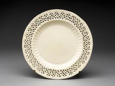 Plate, Leeds, 1780/90. Creator: Unknown