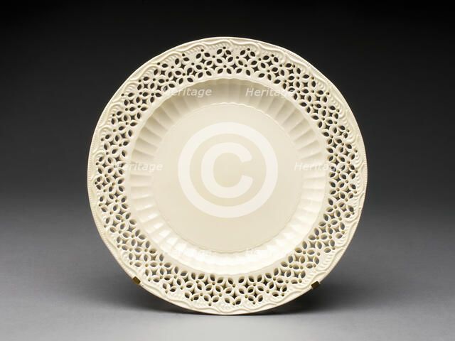 Plate, Leeds, 1780/90. Creator: Unknown.