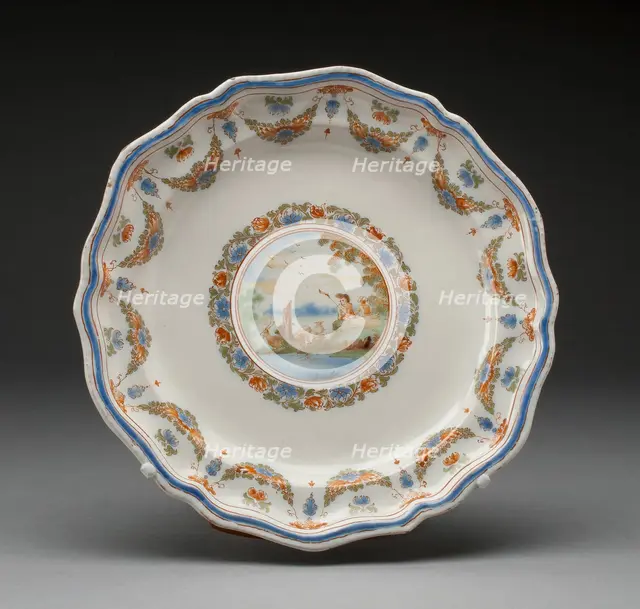 Plate, Moustiers-Sainte Marie, 1739/49. Creator: Moustiers Manufactories.