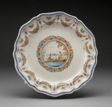 Plate, Moustiers-Sainte Marie, 1739/49. Creator: Moustiers Manufactories