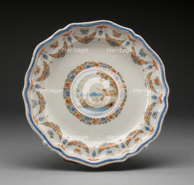 Plate, Moustiers-Sainte Marie, 1739/49. Creator: Moustiers Manufactories.